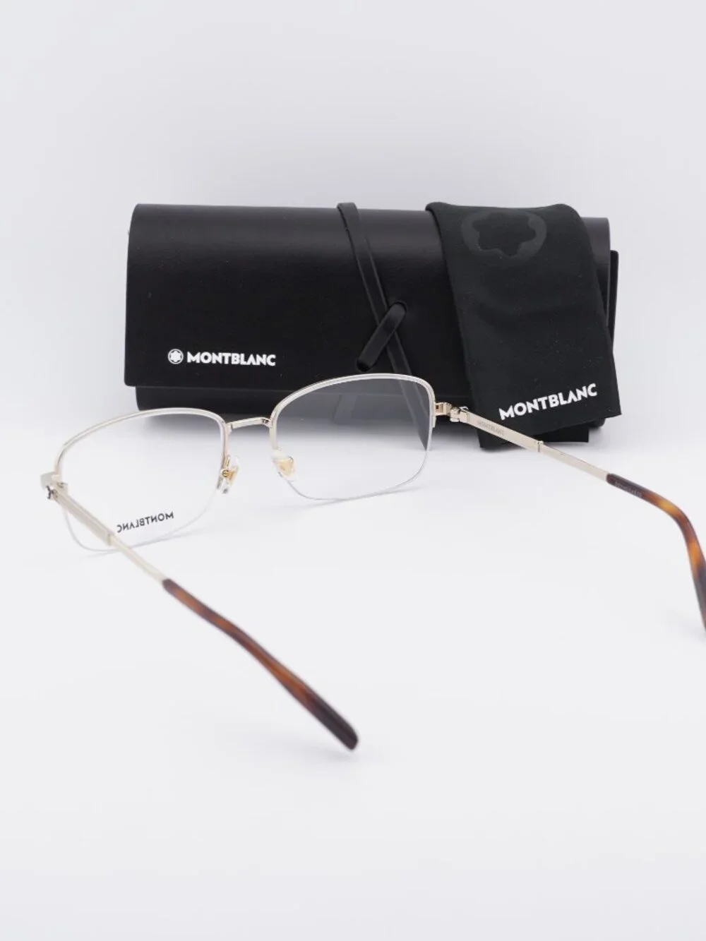 Montblanc MB0028O 005 Rectangle Eyeglasses 58mm – Gold